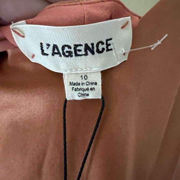 NWT L'AGENCE Jodie Silk Slip Dress In Dusty Rose Size 10 - Picture 6 of 11